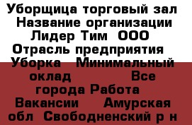 Уборщица торговый зал › Название организации ­ Лидер Тим, ООО › Отрасль предприятия ­ Уборка › Минимальный оклад ­ 27 200 - Все города Работа » Вакансии   . Амурская обл.,Свободненский р-н